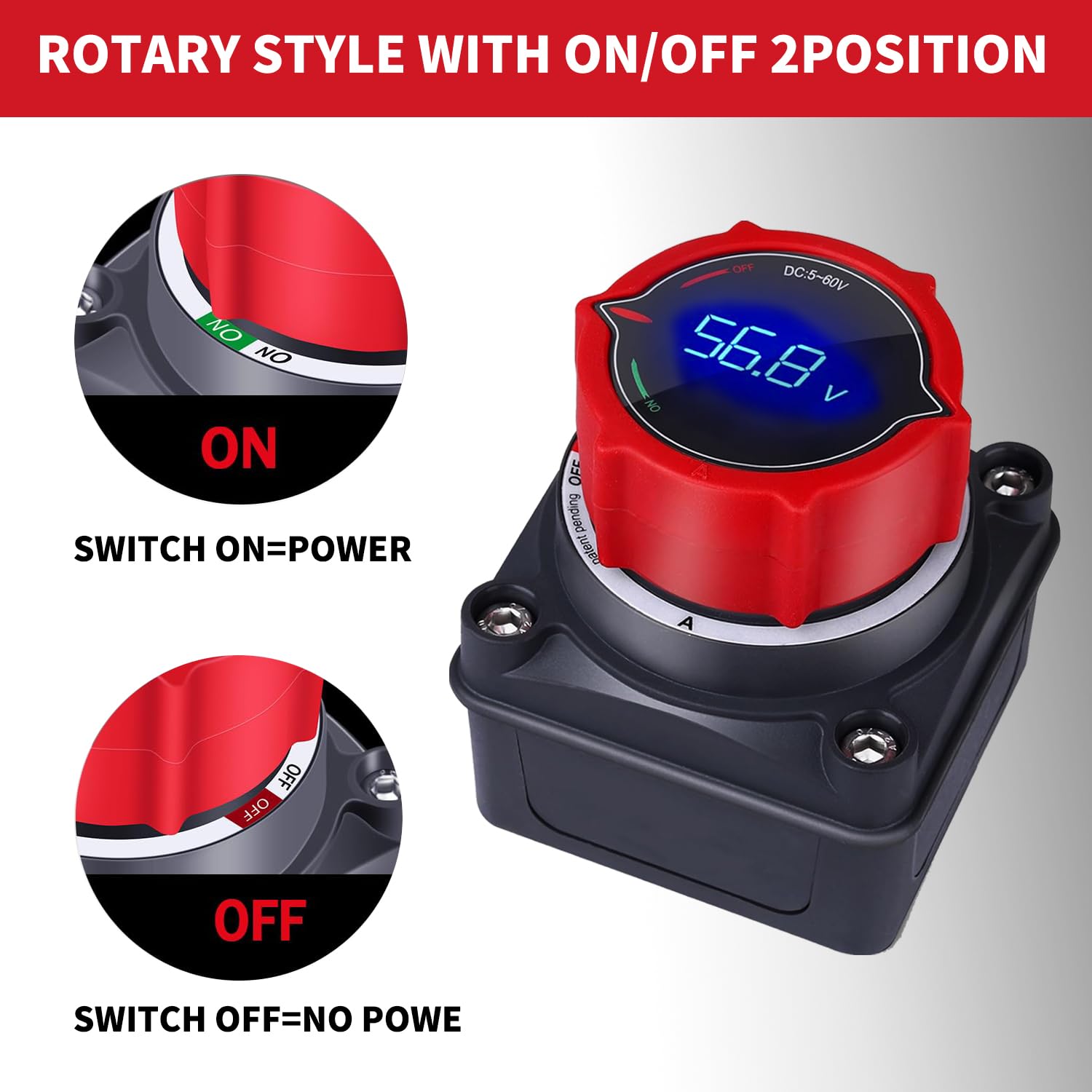 Prekidač za isključivanje akumulatora s voltmetrom