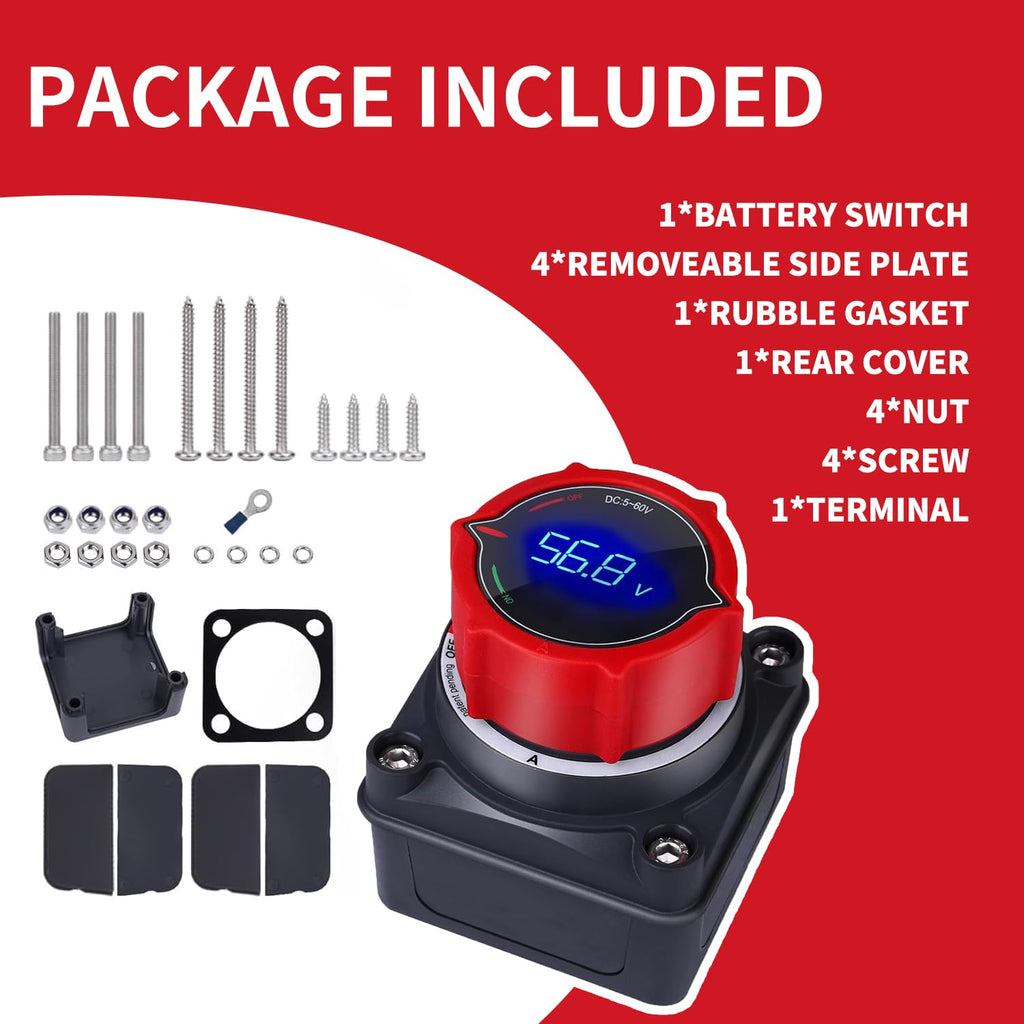 Prekidač za isključivanje akumulatora s voltmetrom