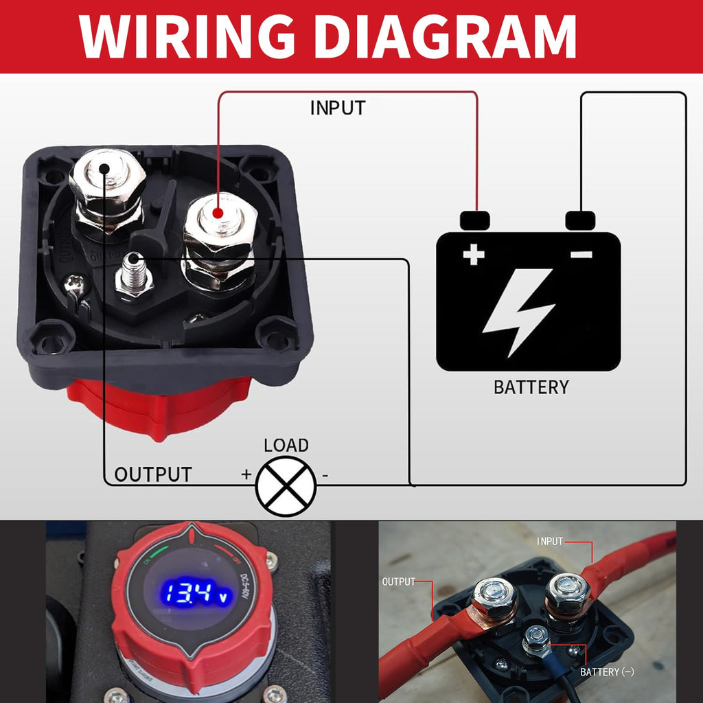 Prekidač za isključivanje akumulatora s voltmetrom